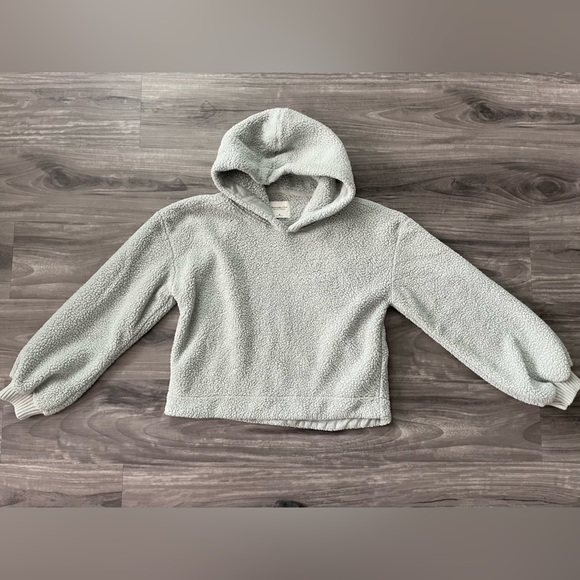 Teal Abercrombie and fitch medium fleece plush hoodie - Picture 1 of 1